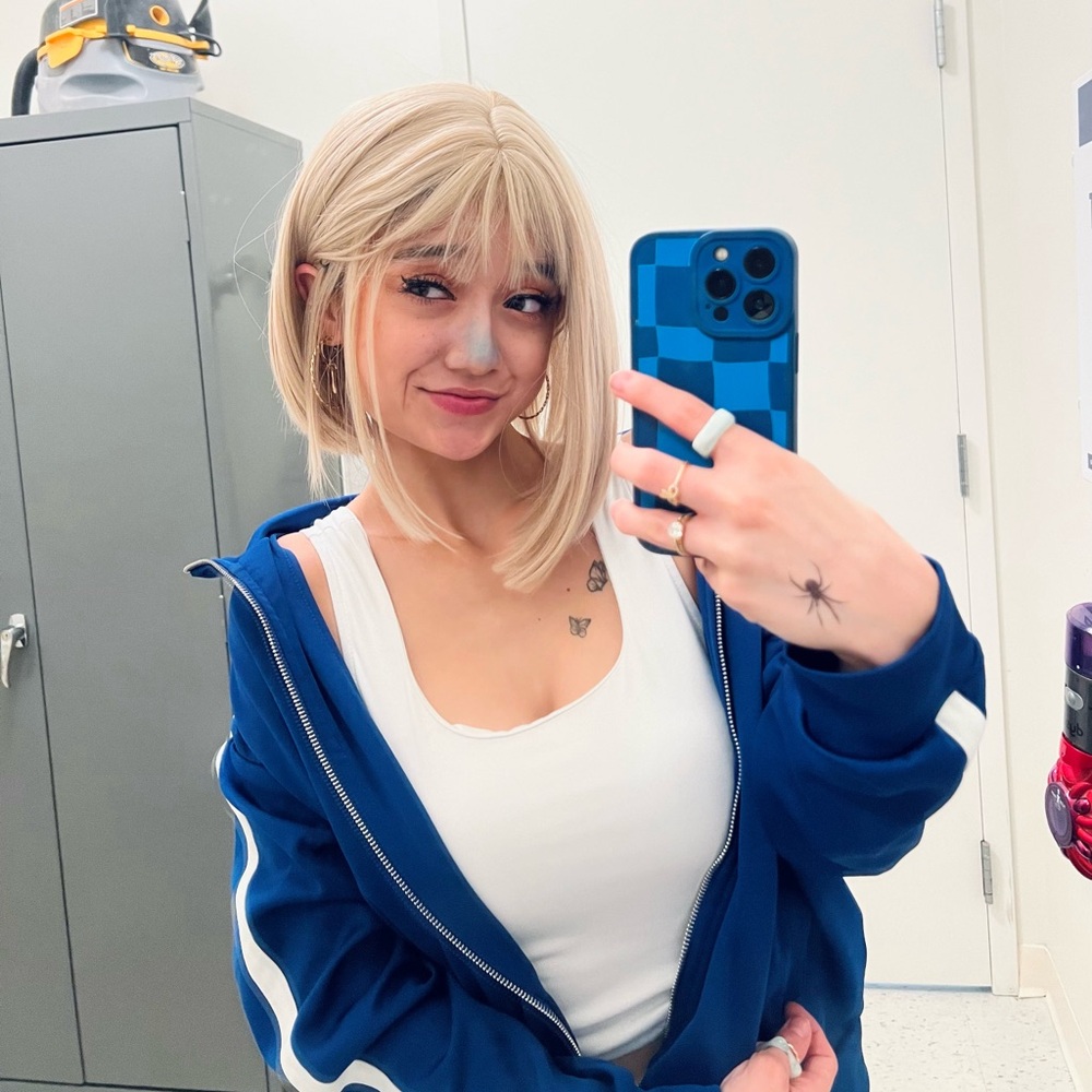 blonde bob wig real hair